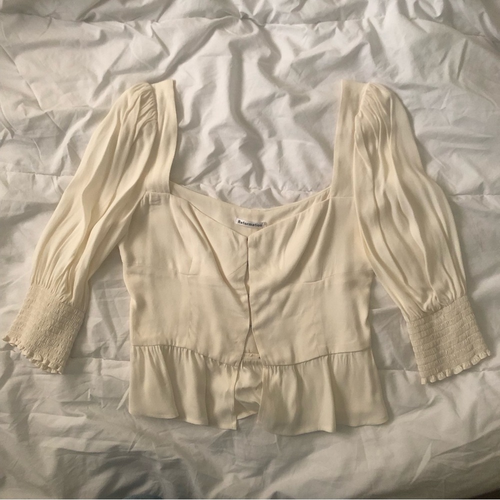 Reformation Dallas Top in Ivory 🤍 Size 8️⃣ BNWT 🏷
